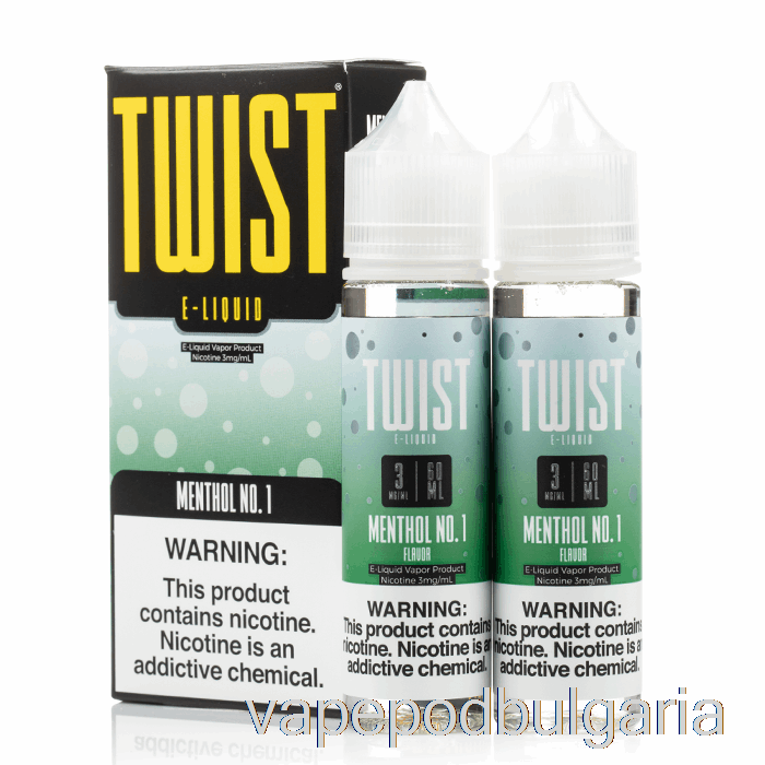 Vape 10000 Дръпки Menthol No. 1 - Twist е-течност - 120мл 18мг